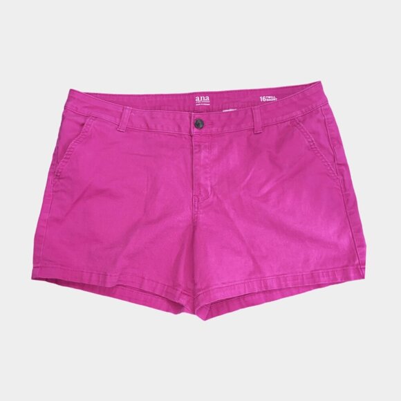 Sz.16*a.n.a.*Hot Pink Twill Shorts - Picture 1 of 4